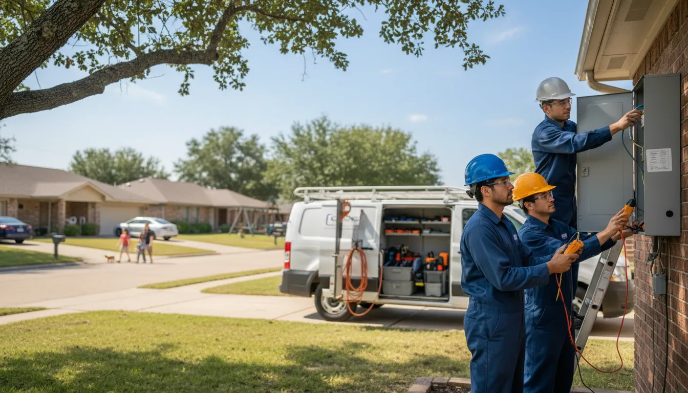 Certified electrician providing emergency electrical services in New Athens, IL
